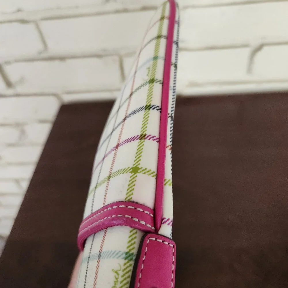 Like New Coach Heritage Tattersal Plaid Crossbody Bag Purse